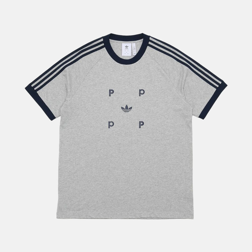 adidas X Pop Classic t-shirt, grey / navy